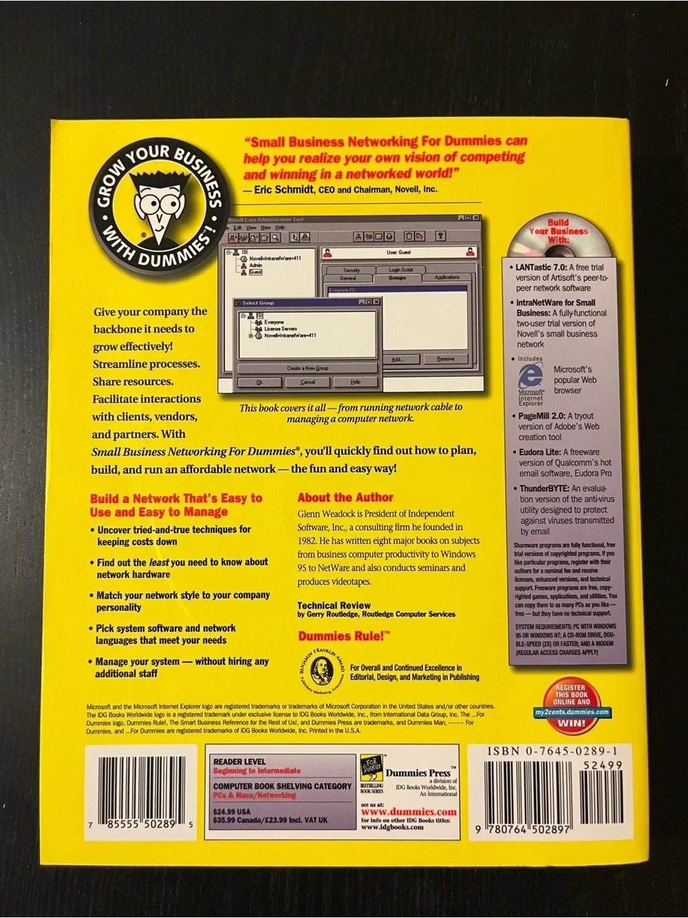 (Original $24.99) Small Business Networking For Dummies Book CD ISBN 0764502891